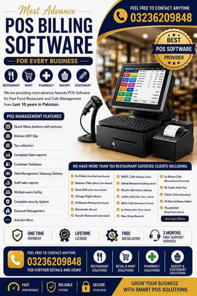 POS Software/Point of Sale/Restaurant/Retail Shop/Billing Software/POS