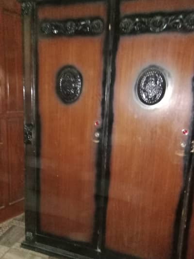 Wooden cupboards
