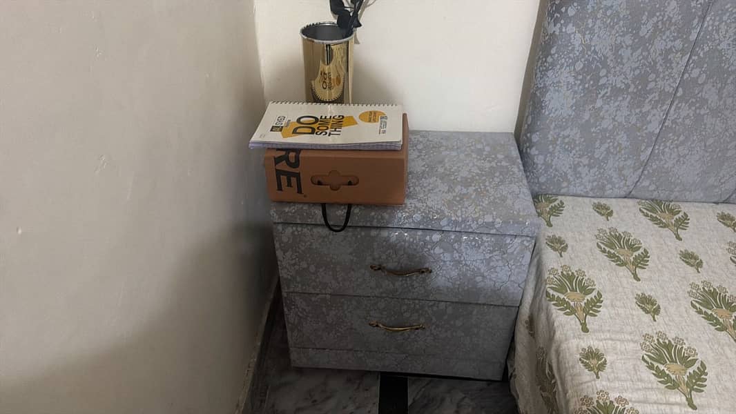 Bed with side table 1