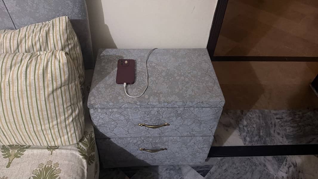 Bed with side table 2