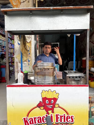 Fries Counter And Fryer For sale full setup