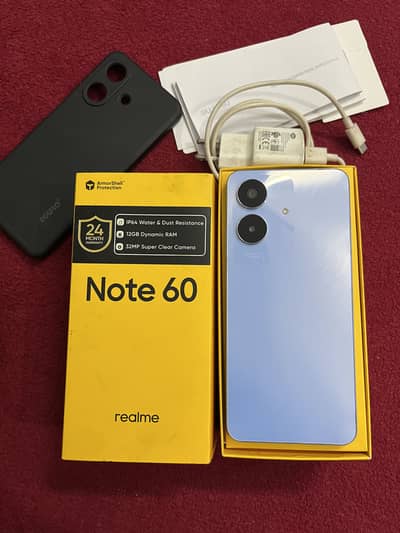 Realme Note 60 4/128 with orignal box and charger orignal nhi ha