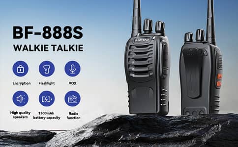 Baofeng 888S walkie talkies - Dual Band Radios 2pcs wireless Sets 2km