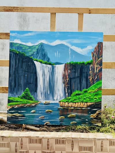 Acrylic paints painting