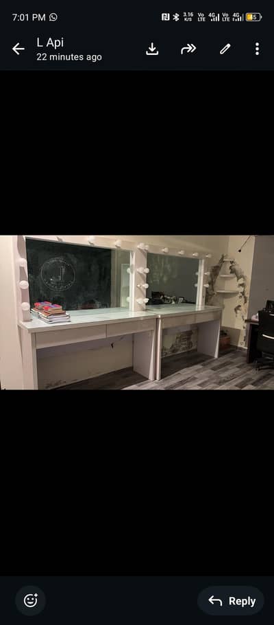 salon thing already furnished