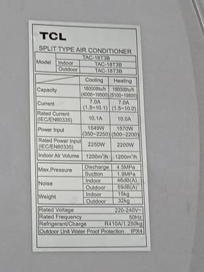 tcl ka 2 yera use inverter split ac