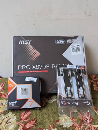 Ryzen 9850X3D with MSI Motherboard & RAM | Gaming PC Components