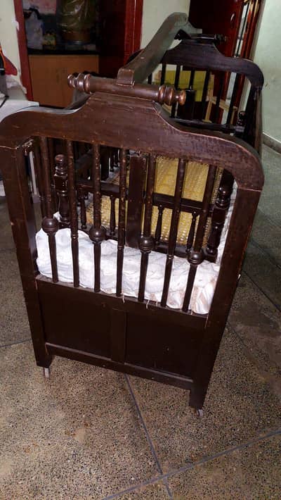 wooden baby swing jhula