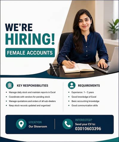 Female Accountant Required