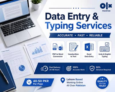 Professional Data Entry & Typing Services