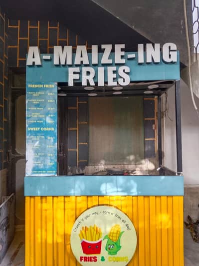 French fries and momos Cart