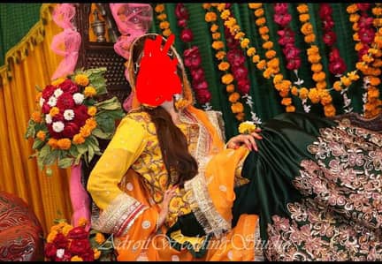 mehndi dress garara