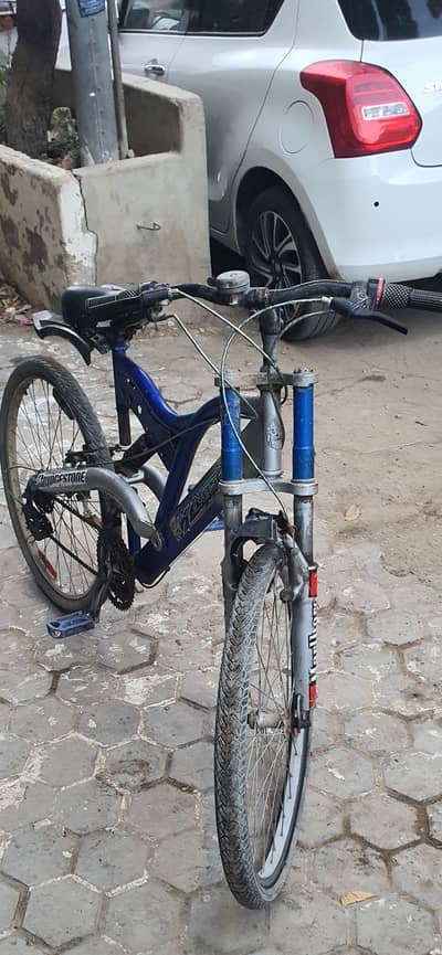 Double gear - Blue colour cycle for sale