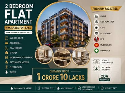 2 Bedroom Flat Available For Sale At E/11 Islamabad Also for Bank Loan