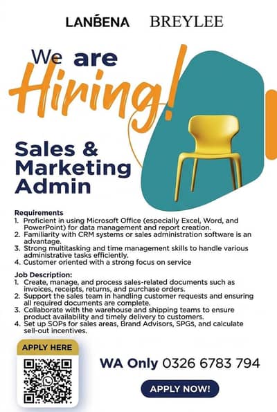 Staff Required for office