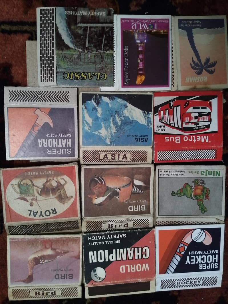 Matches boxes 1