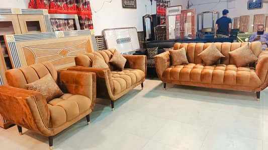 Five seater sofa set- Poshish sofa set -Bubble sofa - 5 Seater sofa