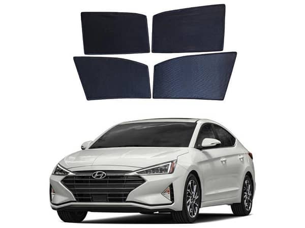 Hyundai Elantra Premium Quality Japani Sun Shades 4Pcs - Model 2021-2023