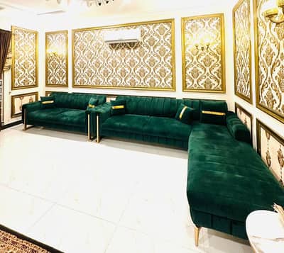 L - shaped sofa