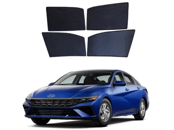 Hyundai Elantra Premium Quality Japani Sun Shades 4Pcs - Model 2024-2025