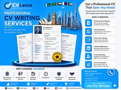 Professional CV Writing Service | ATS CV| Gulf, UK, Canada | Pakistan