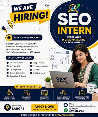 SEO Internship Opportunity – Lahore