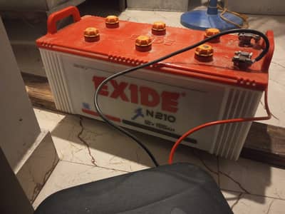 Exide N210 Lead Acid Battery - 12V 155Ah (23 Plates) for UPS / Solar