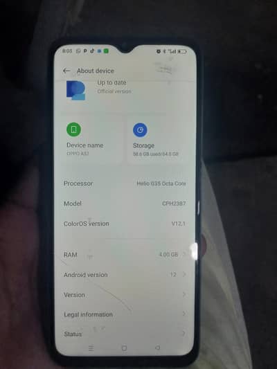 OPPO A57 PTA Approved 4/64 Box available