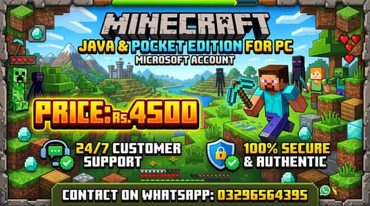 Minecraft Java Edition + Bedrock Edition for PC