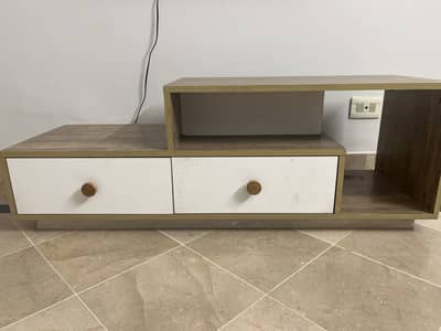 Habbit table console. Double drawer