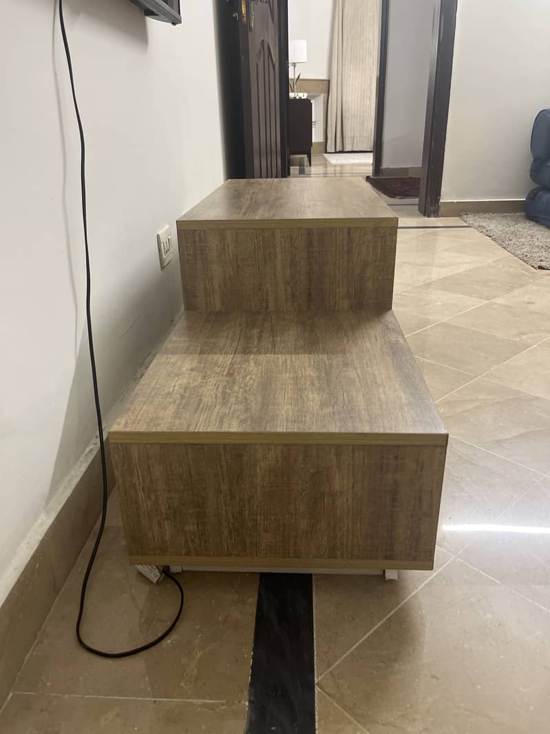 Habbit table console. Double drawer 2