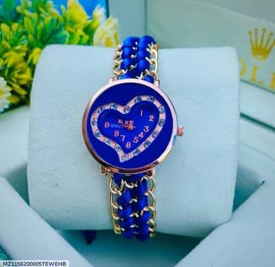 Upgrade your style with this stunning blue heart watch perfect for