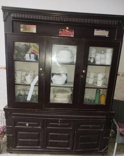 solid wood showcase