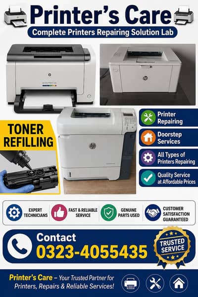 hp Laserjet Printers Epson Sumsung Puntum ricoh xerox Inkjet printers