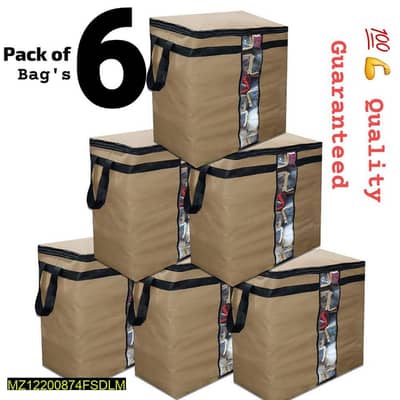 pack of 5 dust proof bags for storage