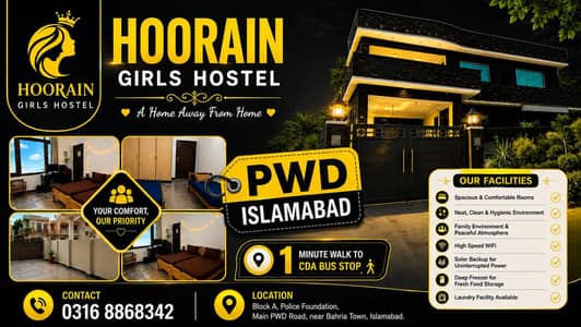 Affordable Girls Hostel For students & working women near Bahria Town