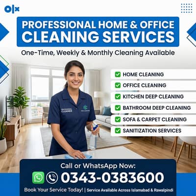 Home & Office Cleaning Services | Deep Cleaning Available
