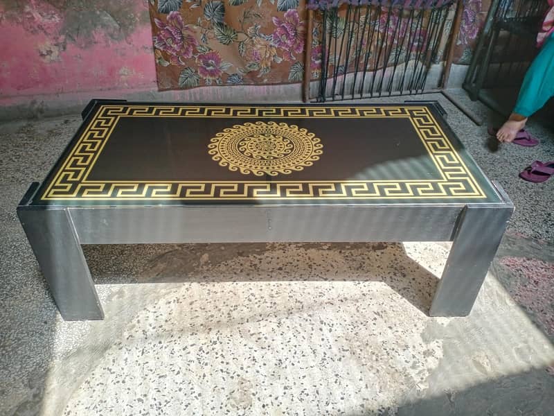 three & 1 seater sofa + table 2