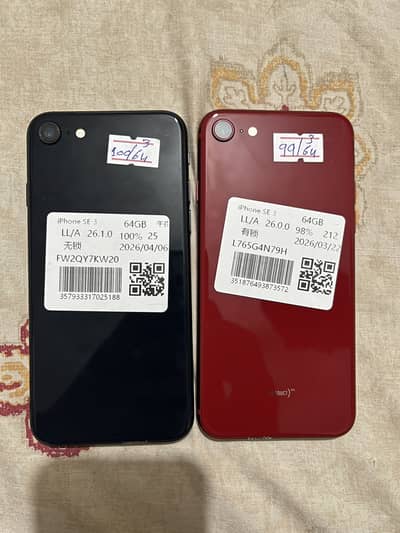 Apple iPhone SE 3rd gen 100 and 99 bh