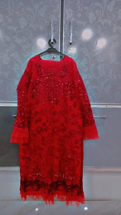 3 pice formal wear stitched dress