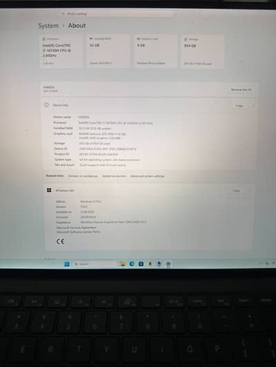 Dell XPS 15 9500 32GB|1TB Storage|4GB Graphics 4k Display Touch Screen