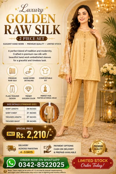 Golden Raw Silk
