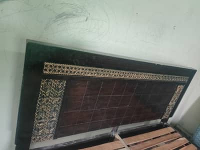 Bed without mattress
