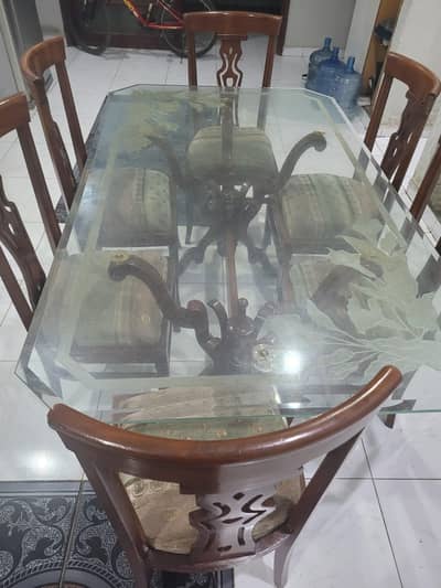 wooden (taali sheesham) dining table 6 person