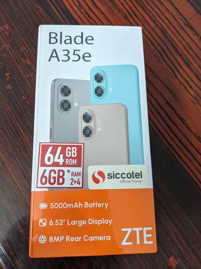 Nubia ZTE A35e 6/64 pta approved  pta approved