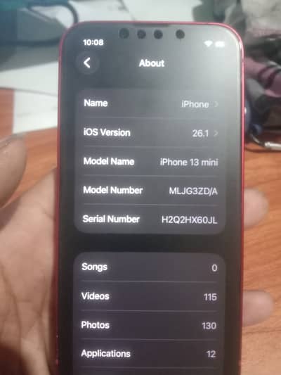 Apple iPhone 13 mini. WhatsApp 034342685476
