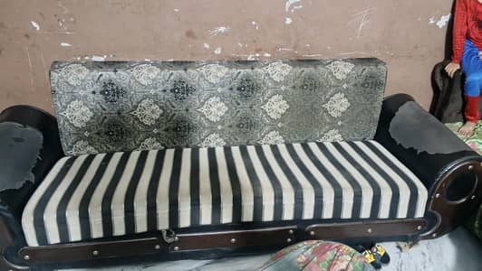 Sofa cum bed with storage