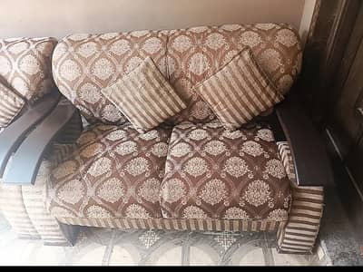 wooden sofa set