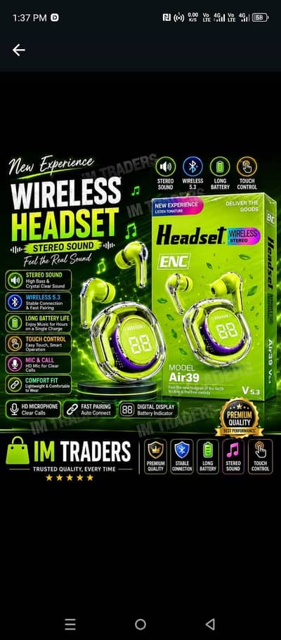 Wireless headset