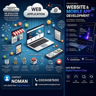 Professional Website & Mobile App Developer | Affordable Prices